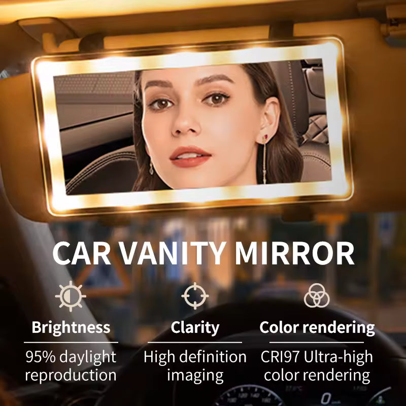 Smart Touch Ultra-Clear Car Vanity Mirror