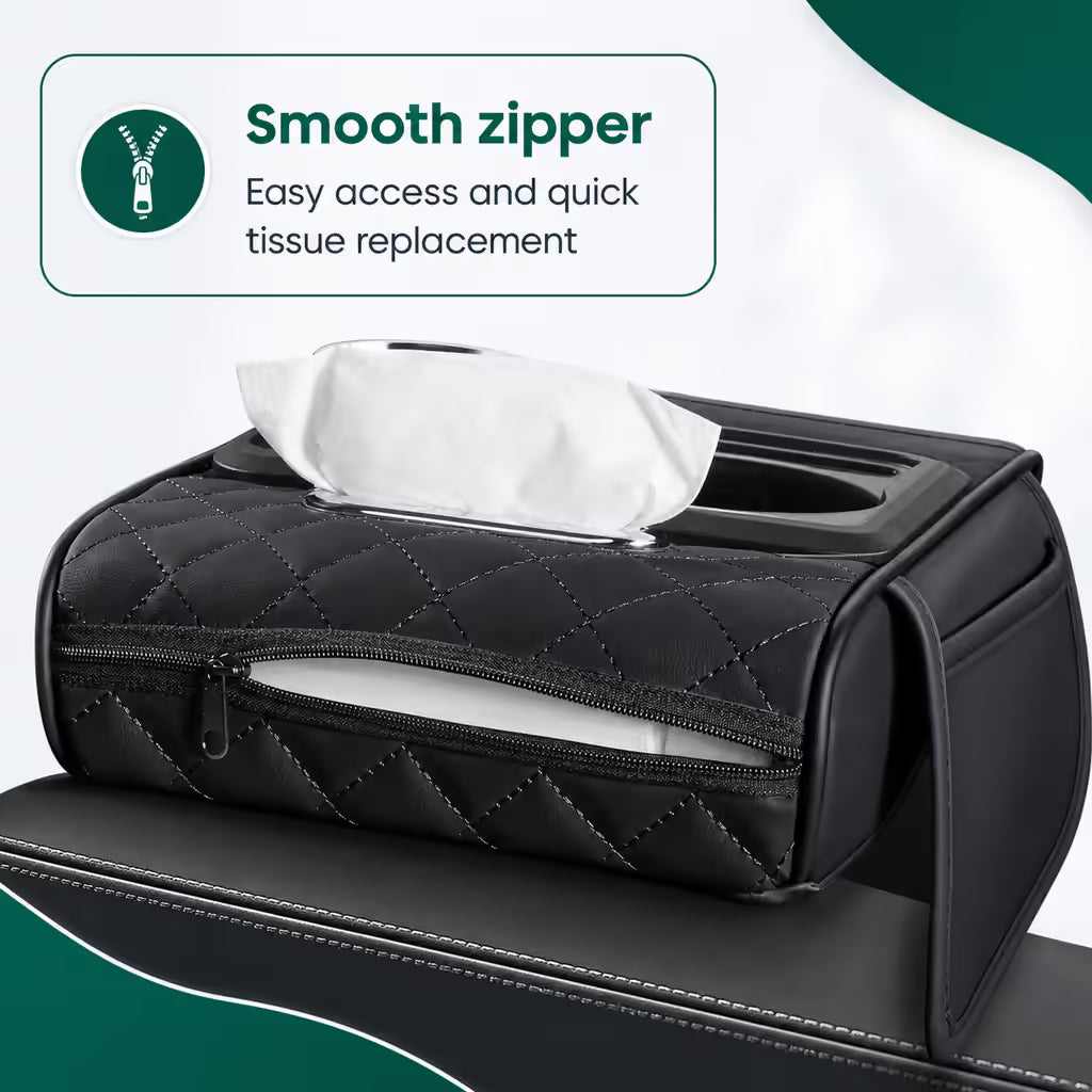DriveLuxe™ Universal Car Armrest Cushion and Console Organizer