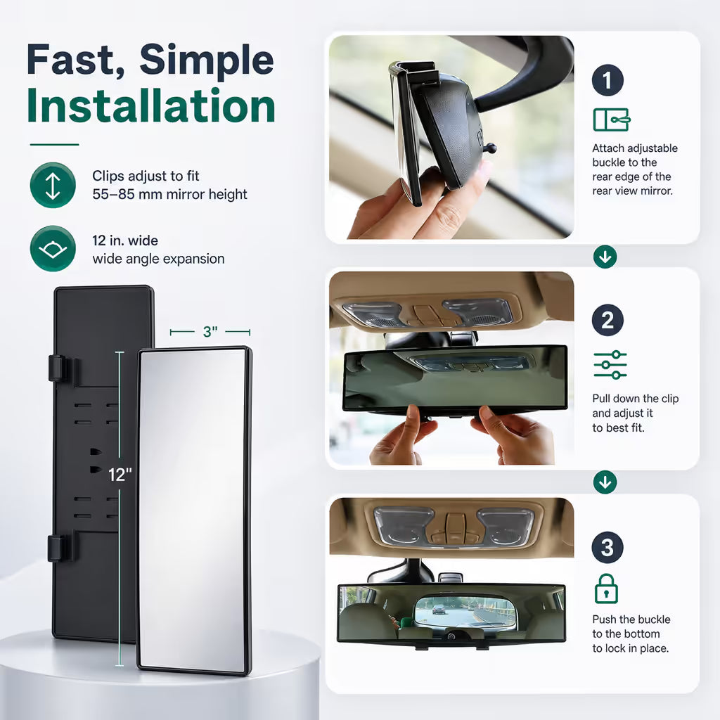 ClearSight™ Wide Angle Convex Interior Rearview Mirror