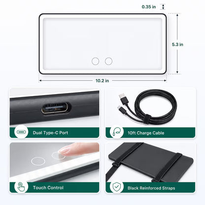 Smart Touch Ultra-Clear Car Vanity Mirror